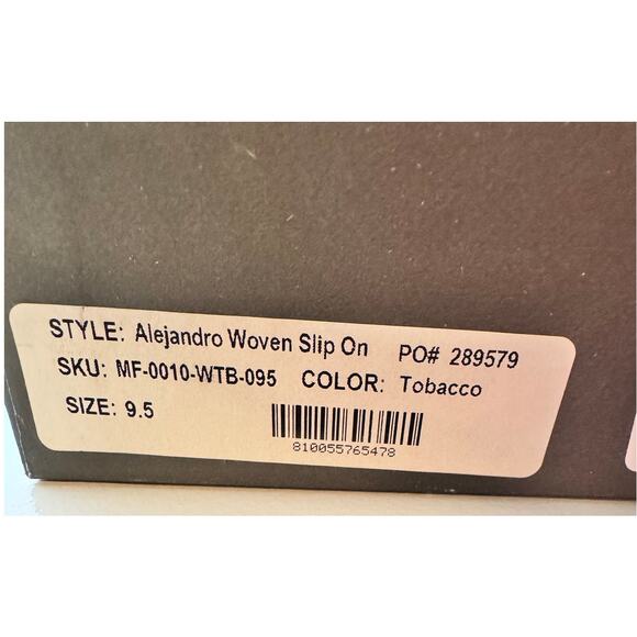 Nisolo Alejandro Woven Slip On – Tobacco – Men’s Size 9.5 - Can be UNISEX - Picture 10 of 10